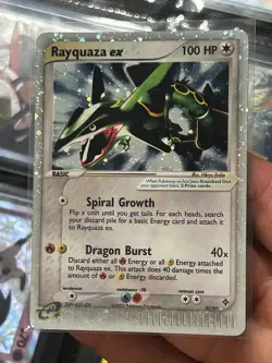 Rayquaza Ex 97/97 English 2003 EX Dragon Ungraded Pokemon Card - Image 1