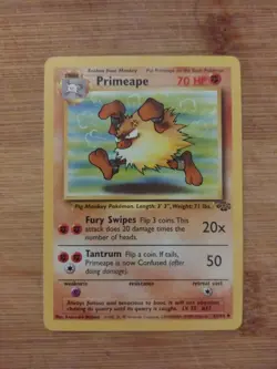 43/64 Primeape - Jungle - 1999 - Uncommon - Vintage - Pokemon Card TCG - Image 1