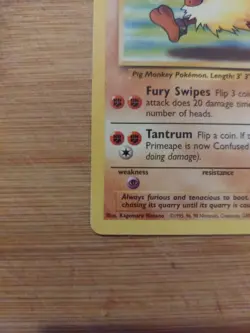 43/64 Primeape - Jungle - 1999 - Uncommon - Vintage - Pokemon Card TCG - Image 2