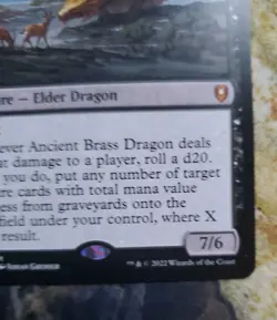 MTG Magic the Gathering Ancient Brass Dragon CLB - Image 3