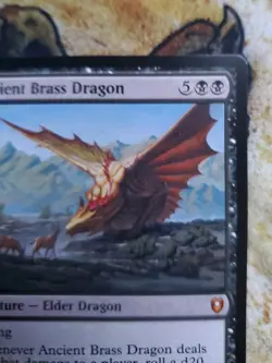 MTG Magic the Gathering Ancient Brass Dragon CLB - Image 4
