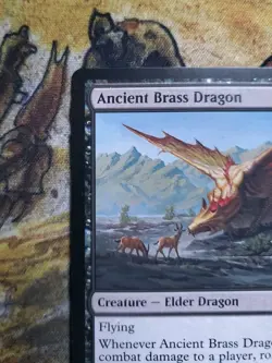 MTG Magic the Gathering Ancient Brass Dragon CLB - Image 5