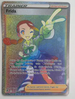 Frida Rainbow Secret Rare Silberne Sturmwinde 204/195 Deutsch NM Pokemon - Image 1