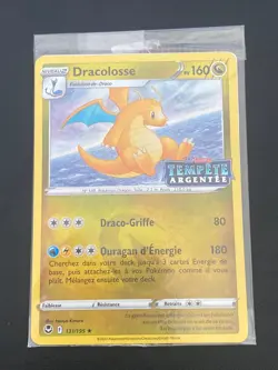 CARTE POKEMON DRACOLOSSE 131/195 FR HOLO STAMP EB TEMPETE ARGENTEE SCELLE - Image 1
