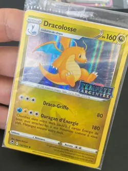 CARTE POKEMON DRACOLOSSE 131/195 FR HOLO STAMP EB TEMPETE ARGENTEE SCELLE - Image 2