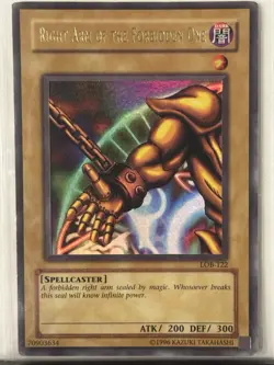 Yu-Gi-Oh! Right Arm of the Forbidden One LOB-122 Blue Eyes Unlimited Konami - Image 1