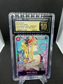 Black Maria (Illustration Vol 2) OP08-074 One Piece Promo Card - CGC PRISTINE 10 - Image 1