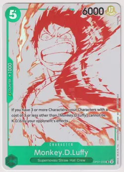 Monkey D Luffy Op07-033 Promo NM One Piece TCG English - Image 1