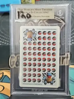 1998 Pokemon Playing Cards JPN Blue 3D Deck A Clubs Mewtwo BGS 9.5 - Image 2
