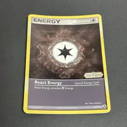 Pokemon TCG English Card ex Legend Maker React Energy 82/92 Reverse Holo Stamped - Image 2