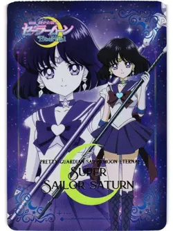 SUPER SAILOR SATURN SAILOR MOON ETERNAL Holo Art Collectible Anime Card - Image 1