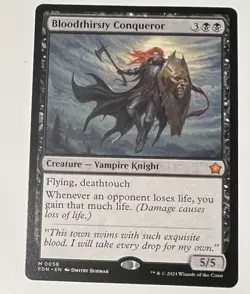 Magic MTG Bloodthirsty Conqueror FDN 0058 Regular Mythic - NM condition - Image 1