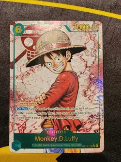 Monkey D Luffy OP13-118 SEC RED Alt Art One Piece Carrying On His Will English - Image 1