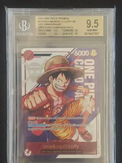 One Piece Monkey.D.Luffy - ST21-014 Treasure Pack 3rd Anniversary BGS 9.5 - Image 4