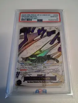 Ground Death OP14-096 - One Piece The Azure Sea's Seven Alt Art - PSA 10 - Image 1