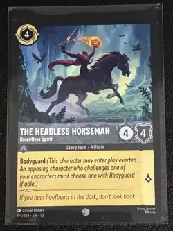 Disney Lorcana The Legend of Sleepy Hollow Theme 5 Card Lot Brom Bones/Headless - Image 2