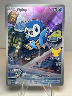 NM Piplup 042 Mega Evolution Promo AUTHENTIC Pokemon Card - Image 1