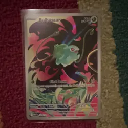 Pokemon TCG Bulbasaur 166/165 Illustration Rare Holo SV 151 Card English NM++ - Image 1