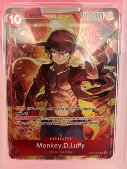 PSA 9 Mint Monkey D Luffy 2024 One Piece Treasure Boosters Set #006 EN Card - Image 3