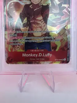 PSA 9 Mint Monkey D Luffy 2024 One Piece Treasure Boosters Set #006 EN Card - Image 5