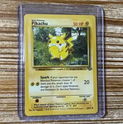 Pokemon Card Pikachu Jungle 60/64 WOTC Card Unlimited LP-NM - Image 1
