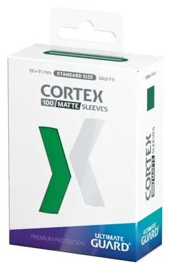 100 Ultimate Guard Cortex Green Matte Standard Size Card Sleeves Deck Protector - Image 3