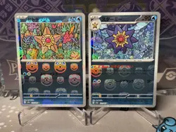 🔥 Starmie/Staryu (Master Ball) 120/165-121/165 Sv2a: Pokemon Card 151 Holo - Image 1