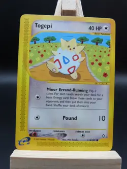 Pokemon Common Card : Togepi 114/147 ( Aquapolis Set) - Image 1