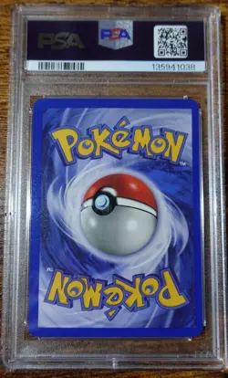 Rocket's Moltres 12/132 1st Edition PSA 8 Black Dot Error Pokemon Card Graded - Image 2
