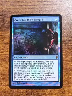 Quest for Ula's Temple: Worldwake (WWK): Foil: NEVER PLAYED (MTG) - Image 1