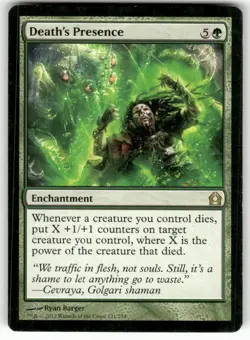 Death's Presence 121 Rare Return to Ravnica Magic: The Gathering Near Mint - Image 1