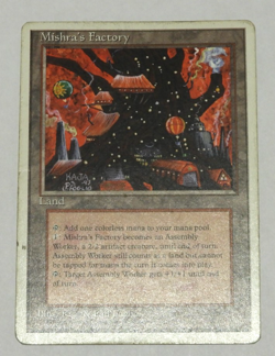 Mtg 4th Edition Mishra’s Factory - Magic the Gathering Mishras Factory LP/MP - Image 1
