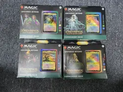 Set 4x Commander Decks Lord of the Rings Tales Middle Earth LTR MTG 195166205052 - Image 1
