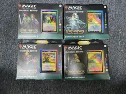 Set 4x Commander Decks Lord of the Rings Tales Middle Earth LTR MTG 195166205052 - Image 3