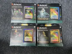Set 4x Commander Decks Lord of the Rings Tales Middle Earth LTR MTG 195166205052 - Image 4