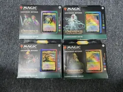 Set 4x Commander Decks Lord of the Rings Tales Middle Earth LTR MTG 195166205052 - Image 5