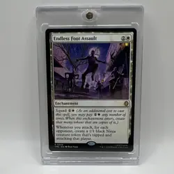 Wizards of the Coast Endless Foot Assault 0008 Rare White Foil Borderless - Image 1