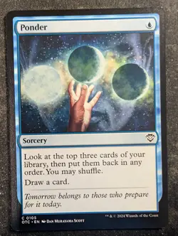 Ponder - Outlaws of Thunder Junction Commander (MTG) - Image 1