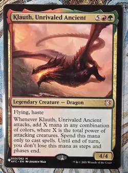 Klauth, Unrivaled Ancient, Commander, AFC, LIST, Regular, #50, MTG, NM++ - Image 1