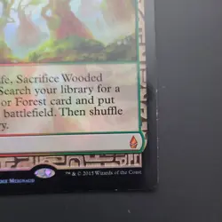 Foil Wooded Foothills Battle For Zendikar Expedition MtG Magic NM Near Mint Land - Image 5