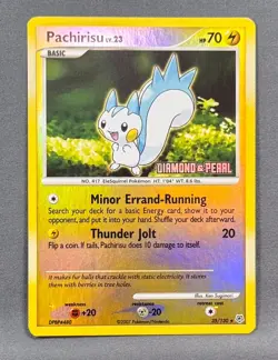 MP+ Reverse Holo Pachirisu 035/130 Holo Burger King Promos Pokemon Ken Sugimori - Image 1