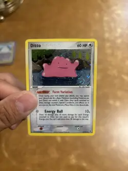 2004 Ditto Pokemon FireRed & LeafGreen Holo 4/112 swirl - Image 1