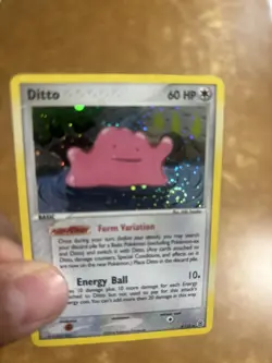 2004 Ditto Pokemon FireRed & LeafGreen Holo 4/112 swirl - Image 2