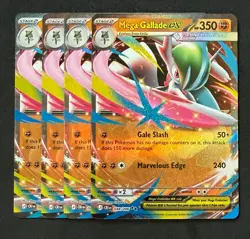 Pokemon TCG - Mega Gallade ex 048/086 Playset (x4) Chaos Rising - Image 1