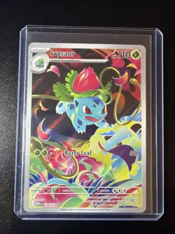 Pokemon TCG Ivysaur Mega Evolution #134/132 Illustration Rare, Mint Condition - Image 1