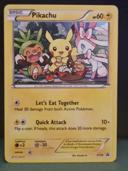 Pokemon TCG Pikachu XY95 Black Star Promo Holo - Image 1