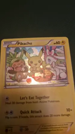 Pokemon TCG Pikachu XY95 Black Star Promo Holo - Image 2