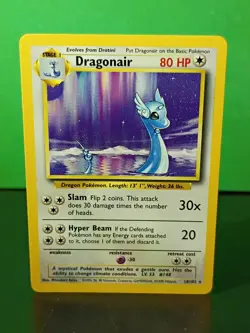 Pokemon TCG Dragonair 018/102 Base Set Regular Rare Unlimited - Image 1