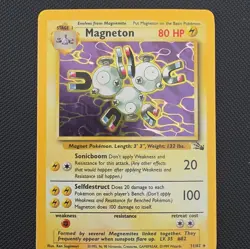 Wizards of the Coast Magneton 11/62 Fossil Unlimited Holo Rare Stage 1 80HP - Image 1