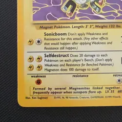 Wizards of the Coast Magneton 11/62 Fossil Unlimited Holo Rare Stage 1 80HP - Image 5